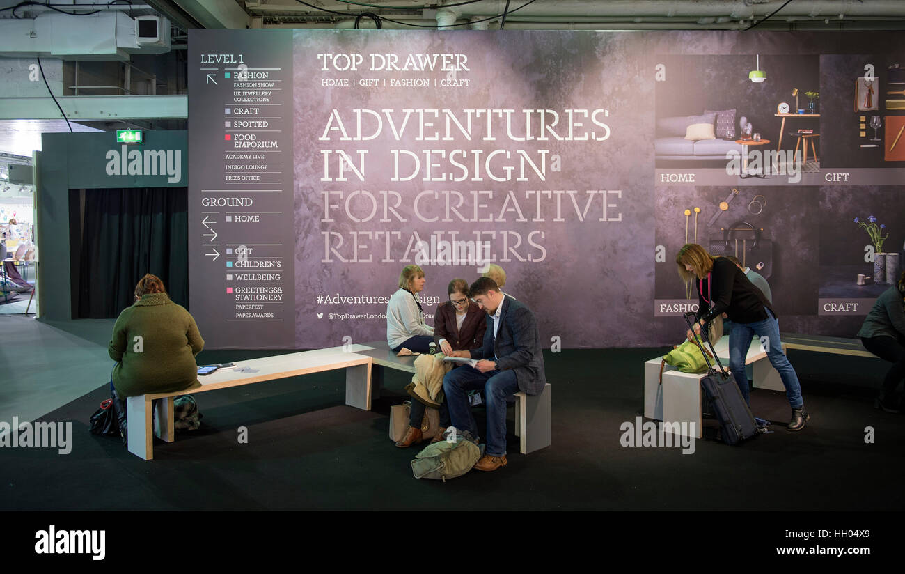 Olympia London Uk 15th January 2017 Top Drawer Design Show