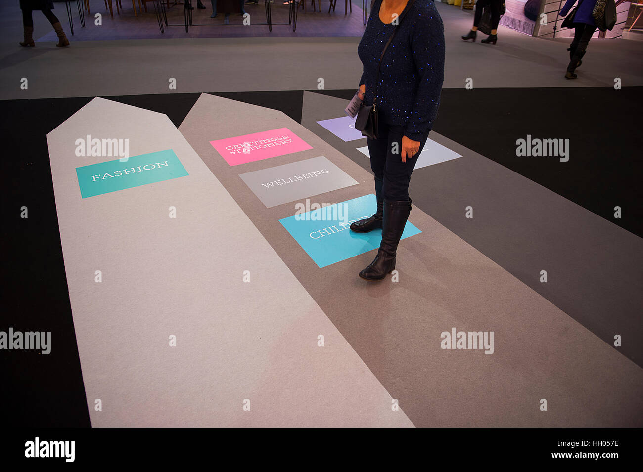 Olympia, London, UK. 15th January, 2017. Top Drawer design show for