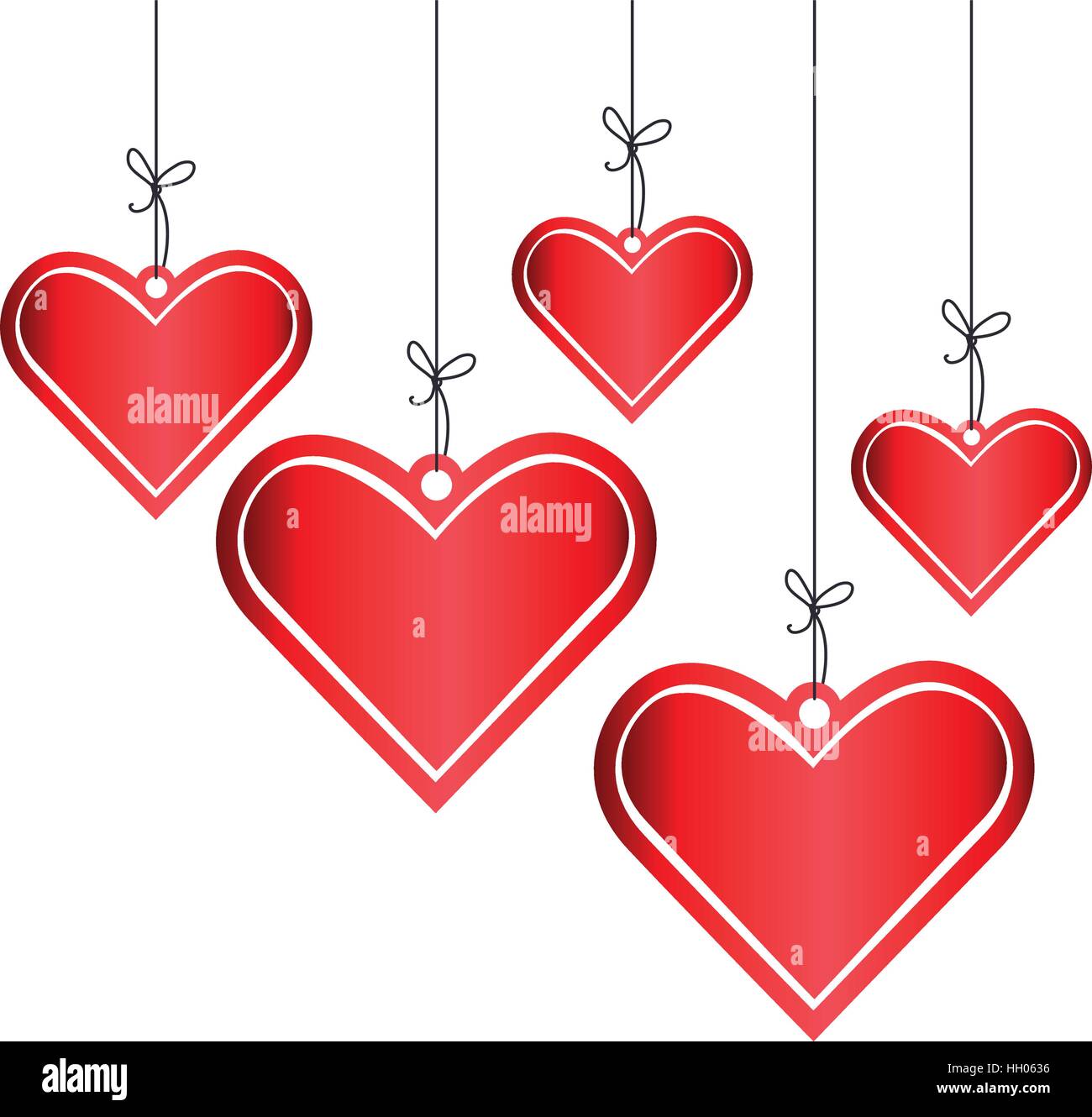 heart love card decoration vector illustration design Stock Vector ...
