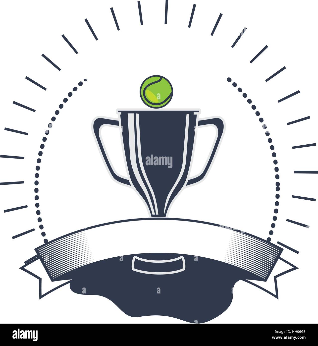 tennis sport trophy award vector illustration design Stock Vector Image ...