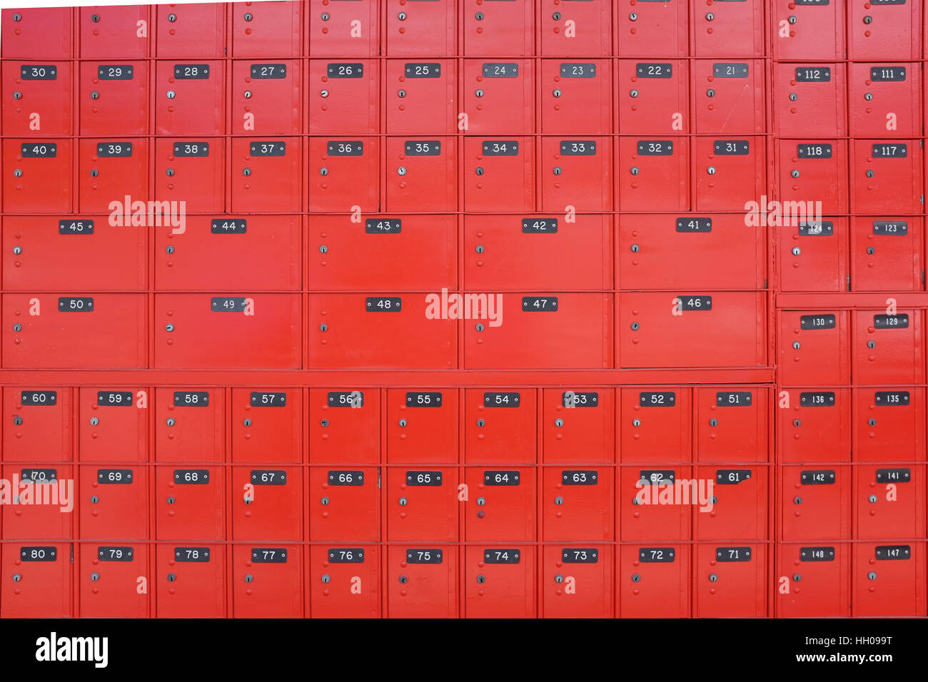 Personal mailboxes. Stock Photo