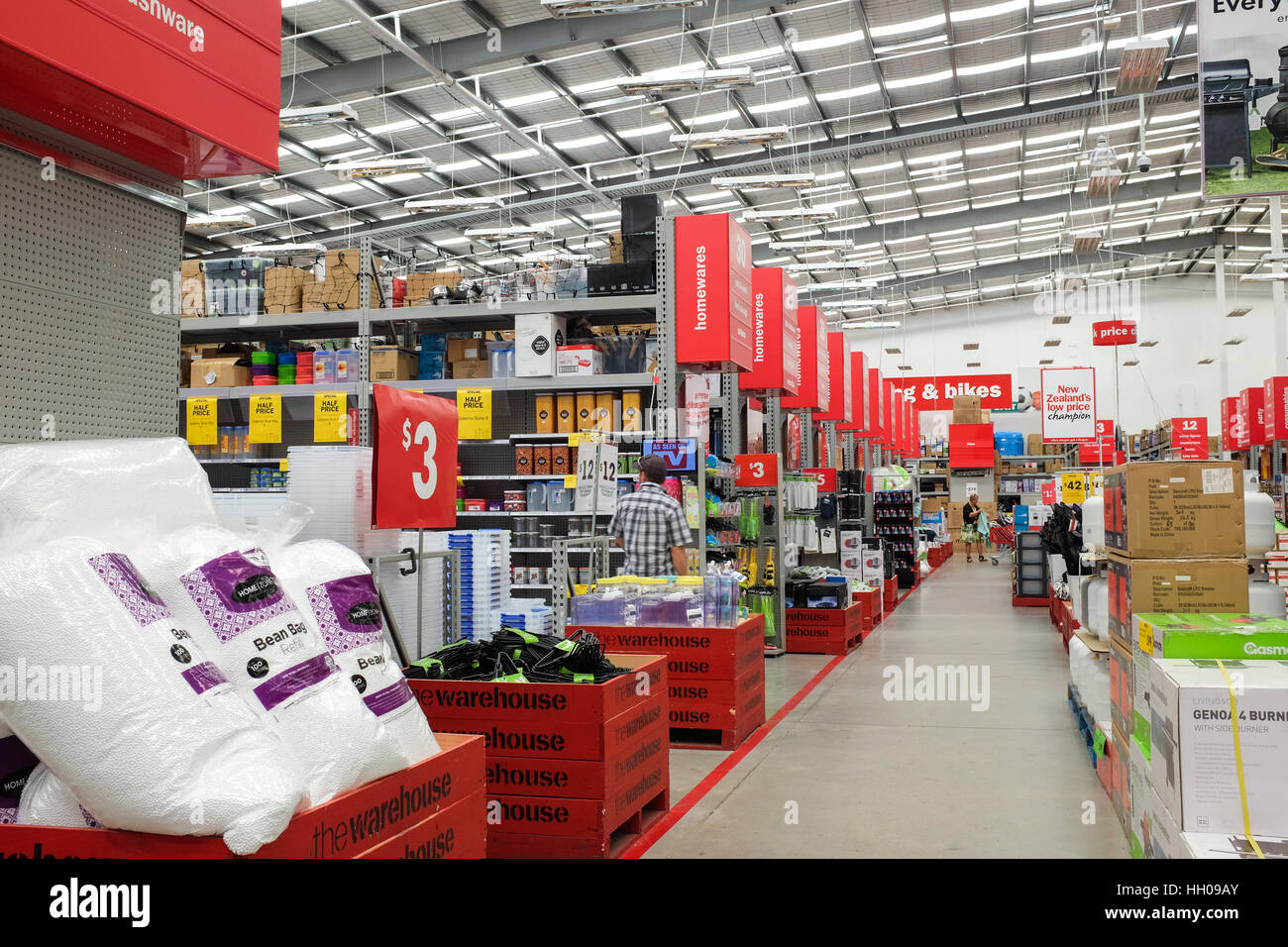 The Warehouse store in Greymouth, New Zealand Stock Photo Alamy