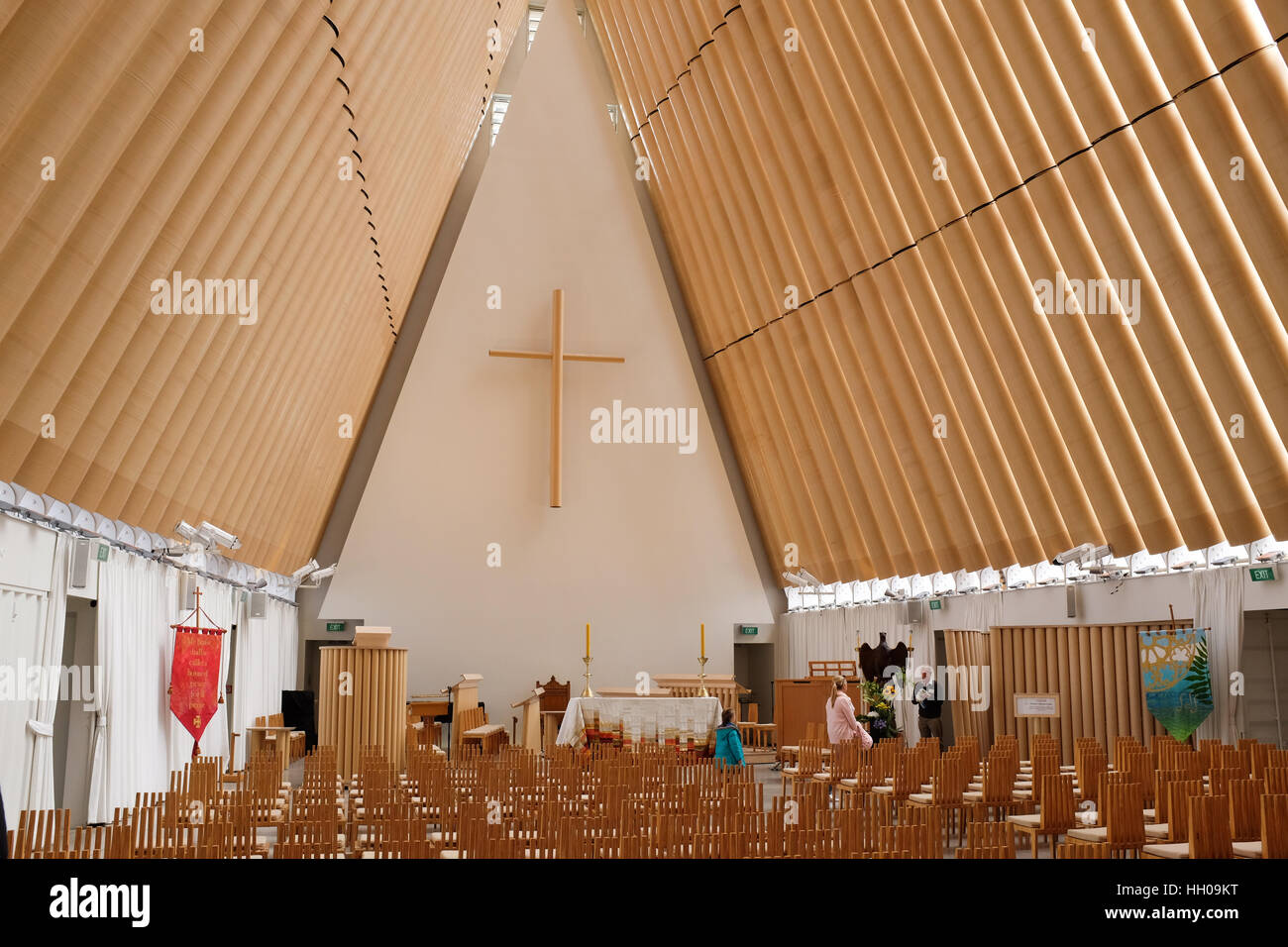 The "Cardboard Cathedral" in Christchurch, New Zealand Stock Photo Alamy