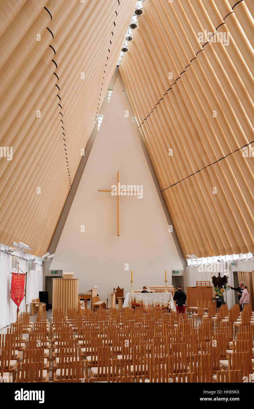 The 'Cardboard Cathedral' in Christchurch, New Zealand. Stock Photo