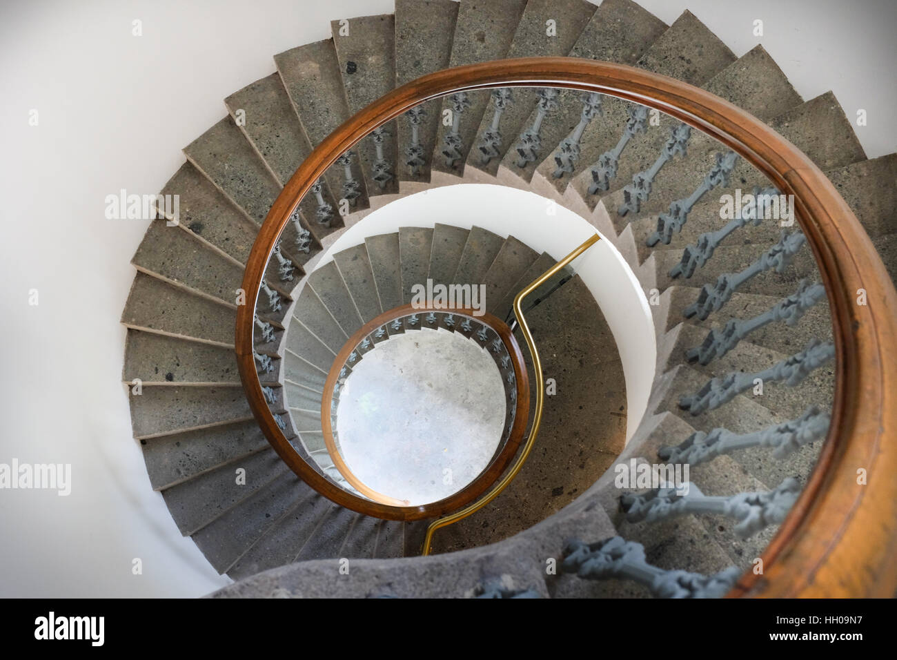 A spiral staircase. Stock Photo
