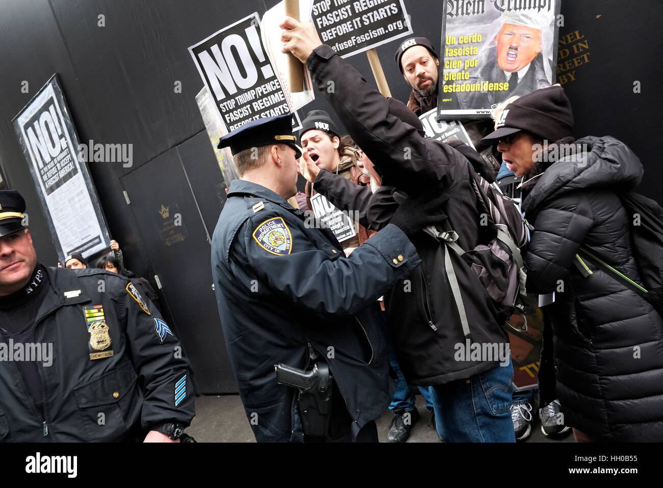 Donald trump holds press conference at trump tower hi-res stock ...