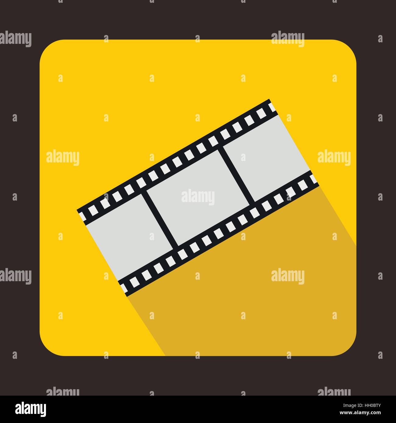 Film strip icon in flat style Stock Vector Image & Art - Alamy