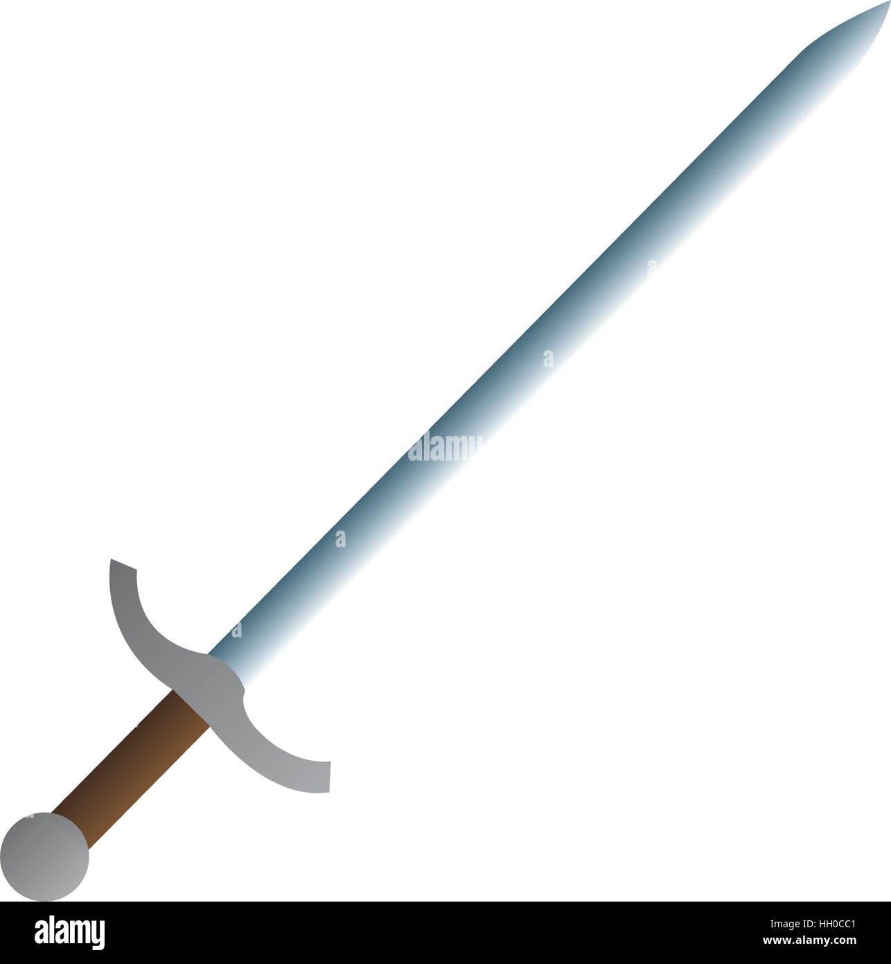 Crossed sword. Medieval knight weapon. Soldier item. Symbol of war and  battle. Logo and coat of arms. Cartoon flat illustration. Two Sharp blade  and handle of blade 27894135 Vector Art at Vecteezy