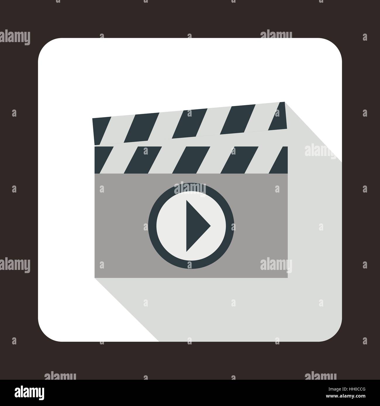 Clapboard icon in flat style Stock Vector Image & Art - Alamy