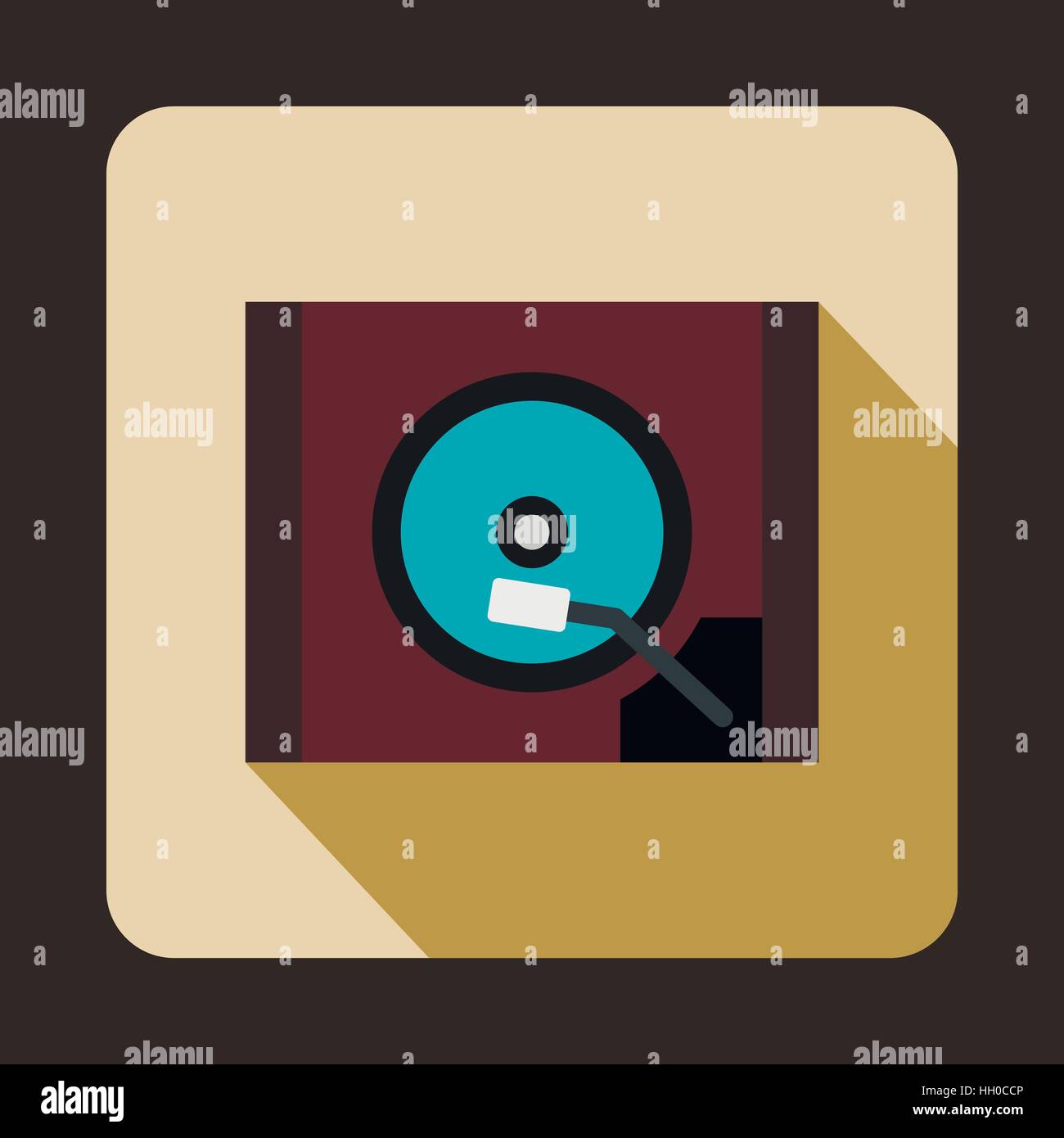HDD icon in flat style Stock Vector Image & Art - Alamy