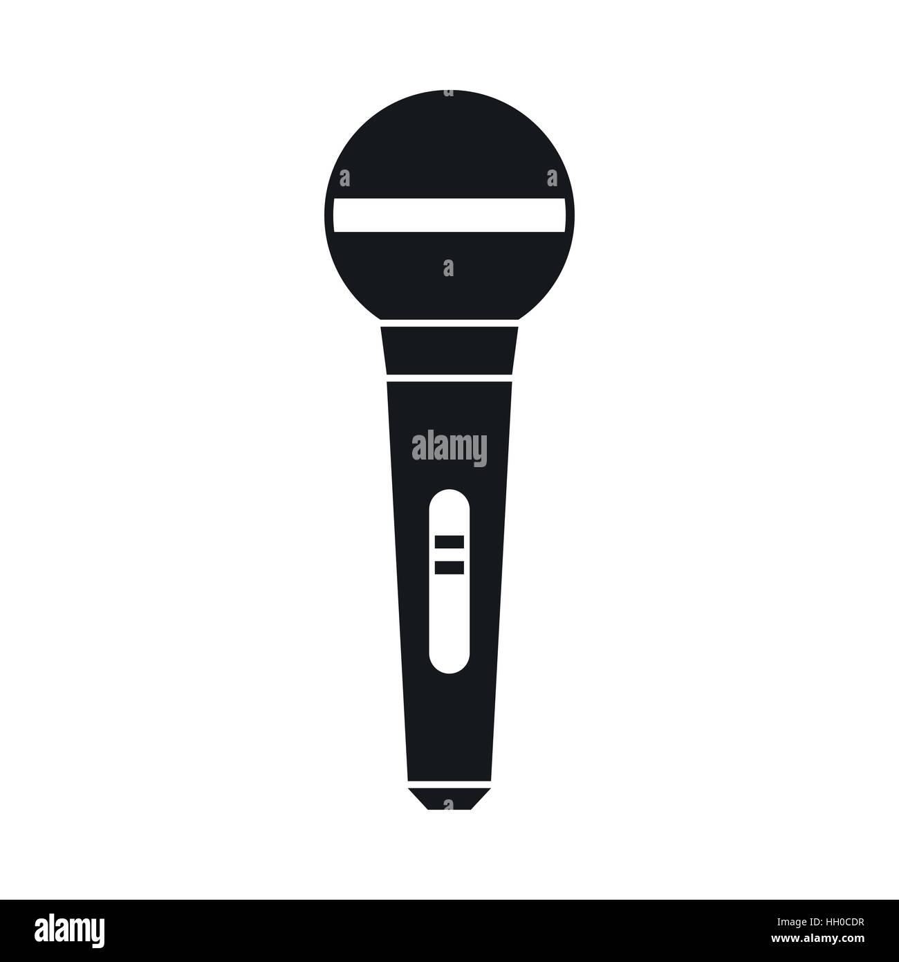 Microphone icon, simple style Stock Vector Image & Art - Alamy