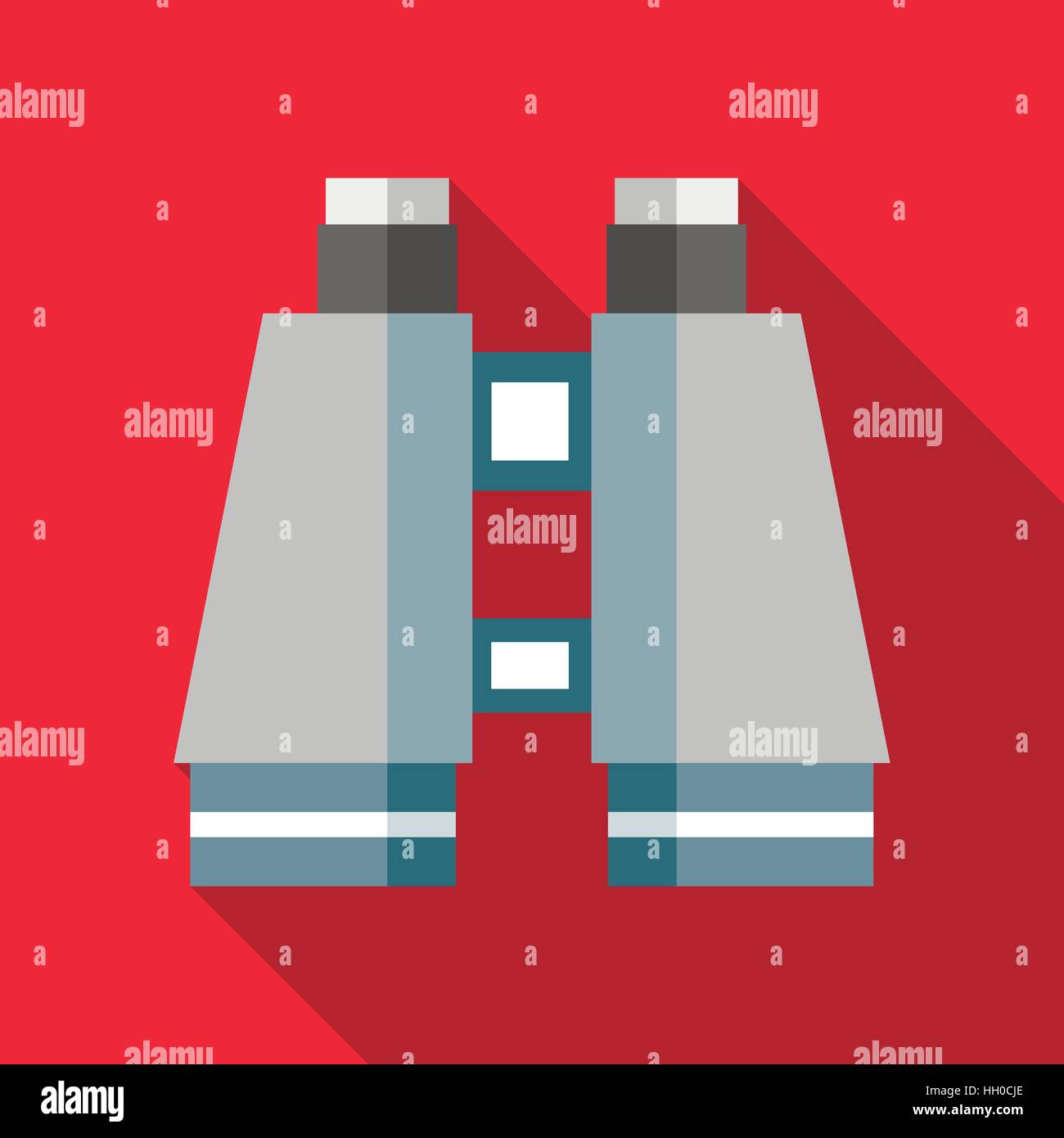 Binocular icon in flat style Stock Vector Image & Art Alamy