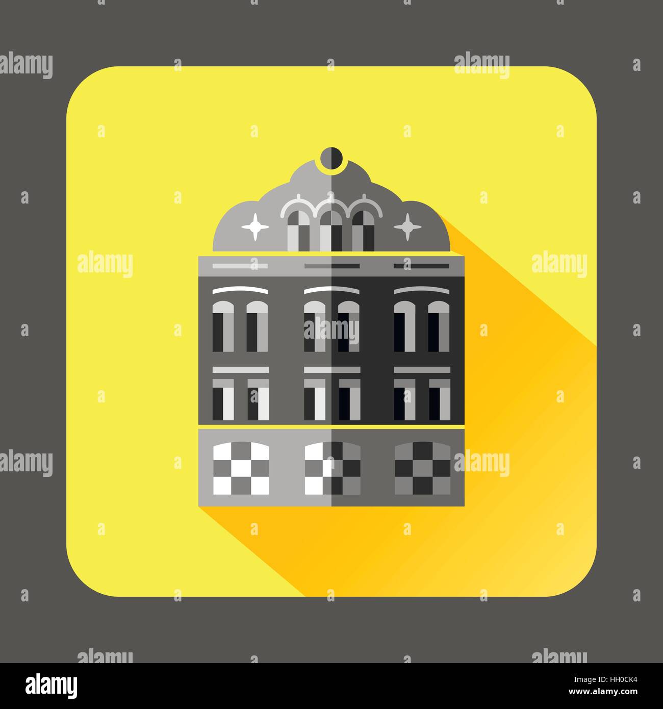 Mosque building icon in flat style Stock Vector Image & Art - Alamy