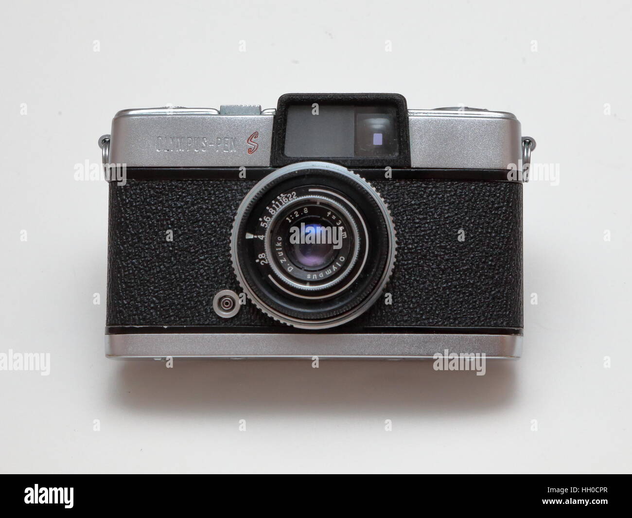 Olympus Pen S 35mm half frame film camera from 1960s Stock Photo