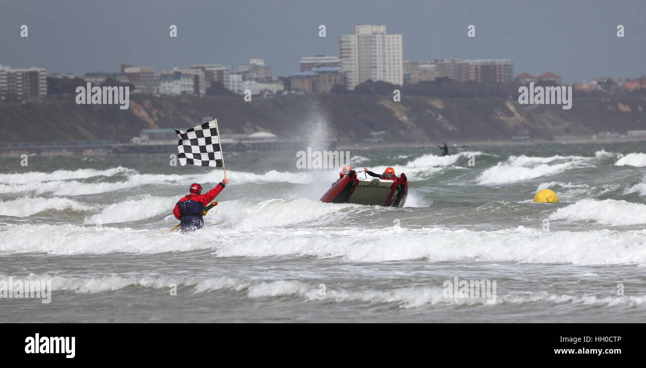 The checkered finish flag at Zapcat offshore RIB circuit racing at ...