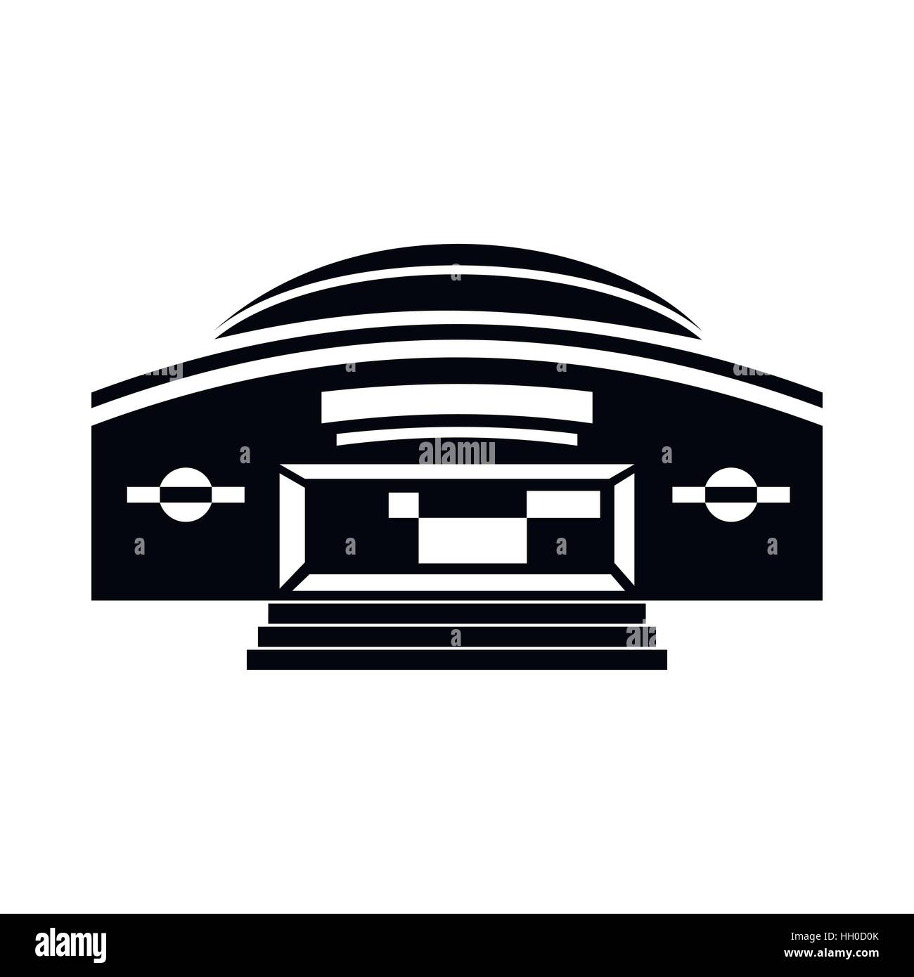 Round building icon in simple style Stock Vector Image & Art - Alamy