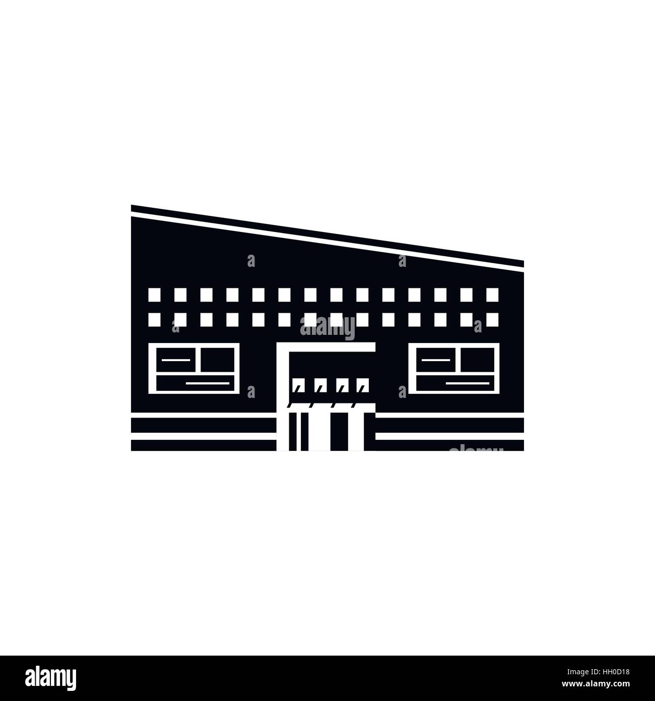 Modern building icon, simple style Stock Vector Image & Art - Alamy