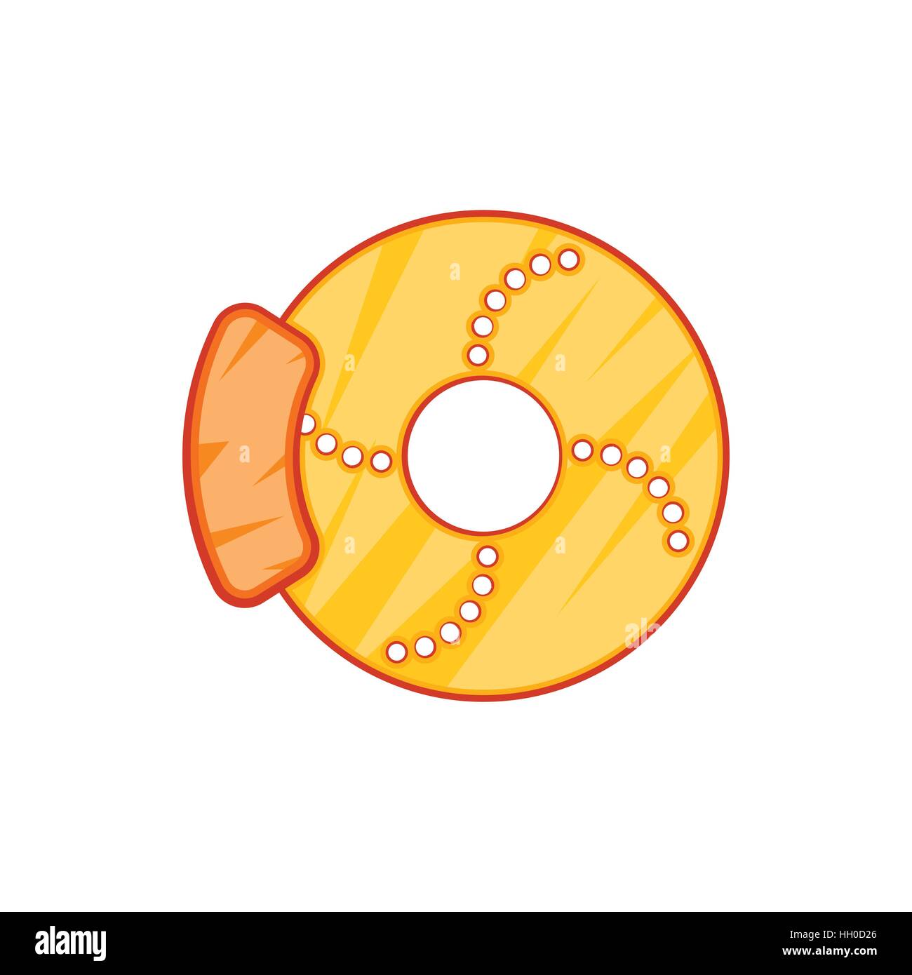 Brake disk icon in cartoon style Stock Vector Image & Art - Alamy