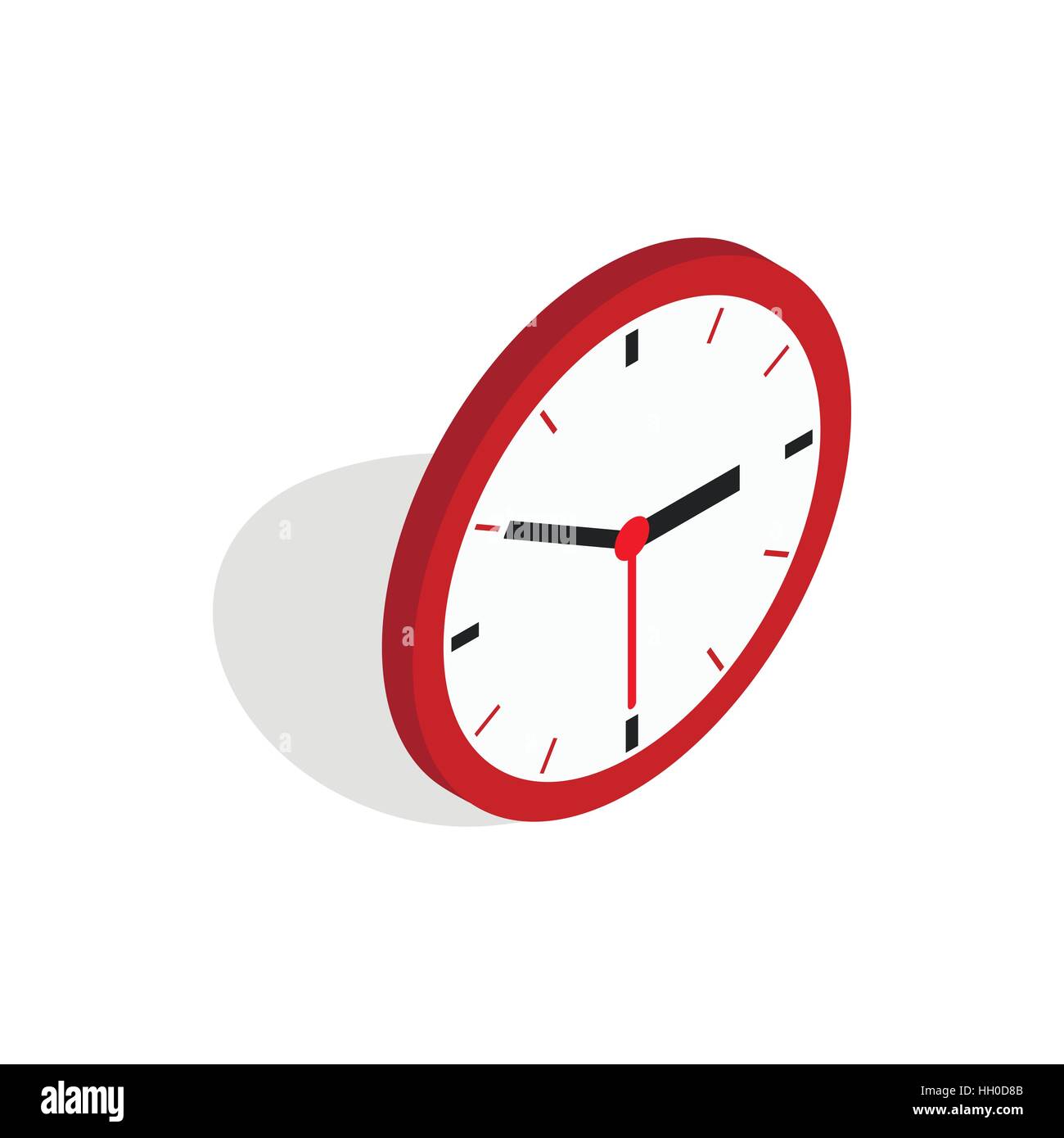 Wall clock isometric icon hi-res stock photography and images - Alamy