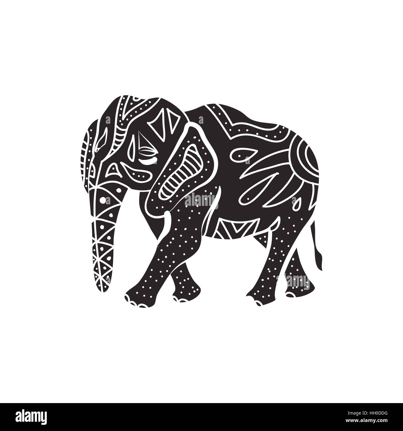 Elephant icon in simple style Stock Vector Image & Art - Alamy