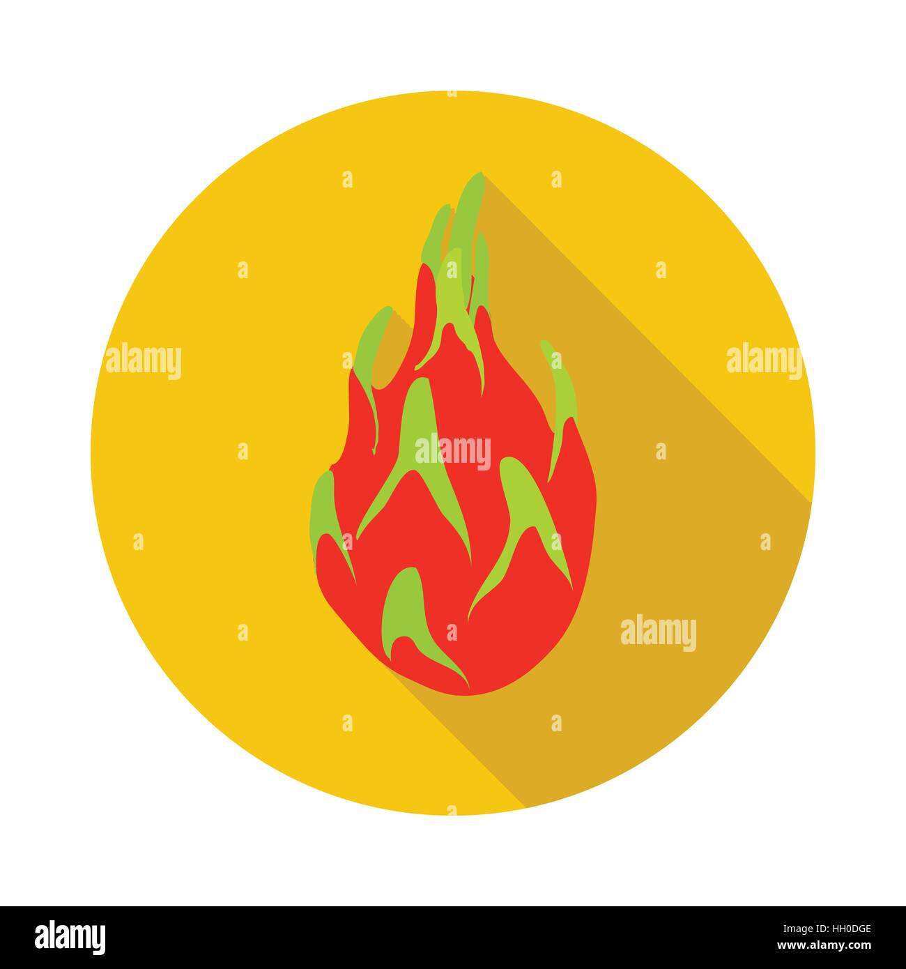 Dragon fruit icon, flat style Stock Vector Image & Art - Alamy