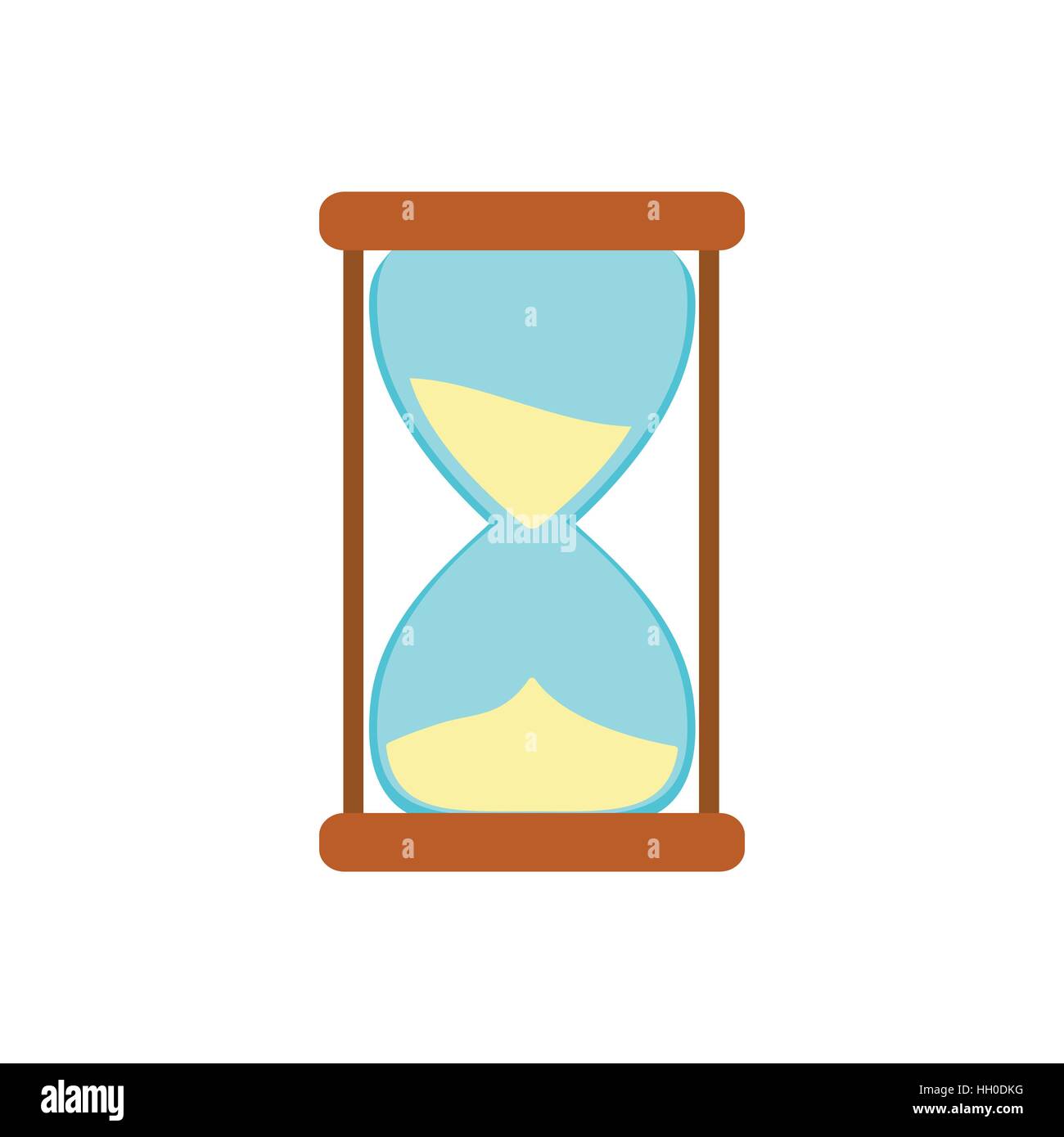 Hourglass icon in flat style Stock Vector Image & Art - Alamy