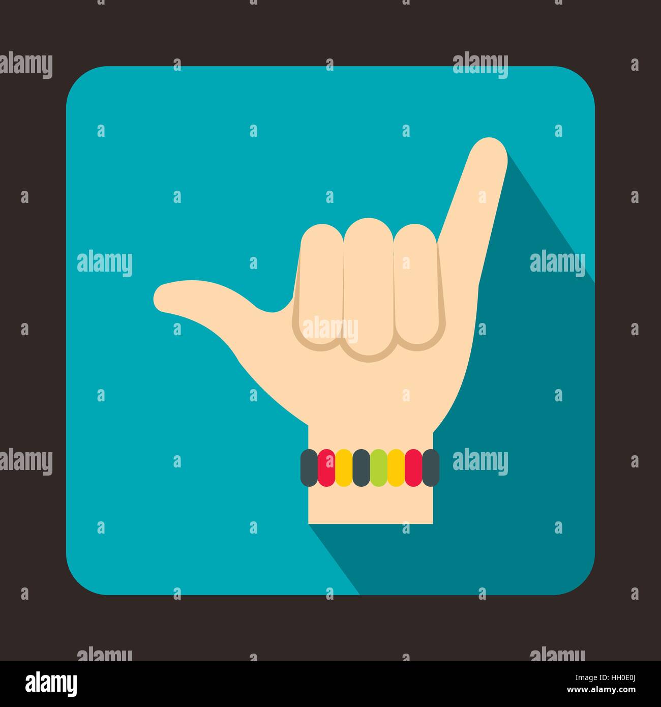 Human hand showing shaka surfer hi-res stock photography and images - Alamy