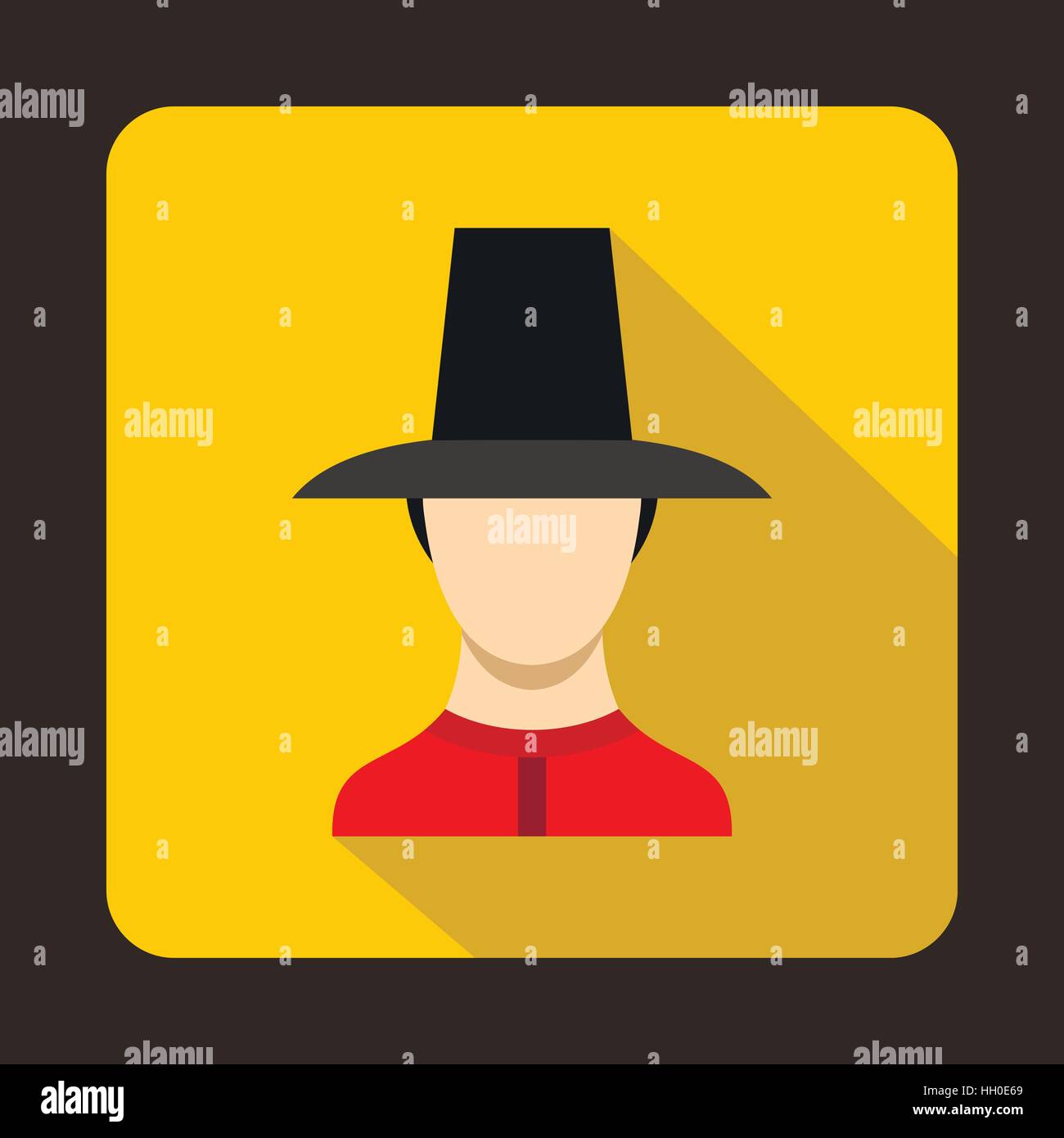 Traditional soldier uniform, South Korea icon Stock Vector Image & Art ...