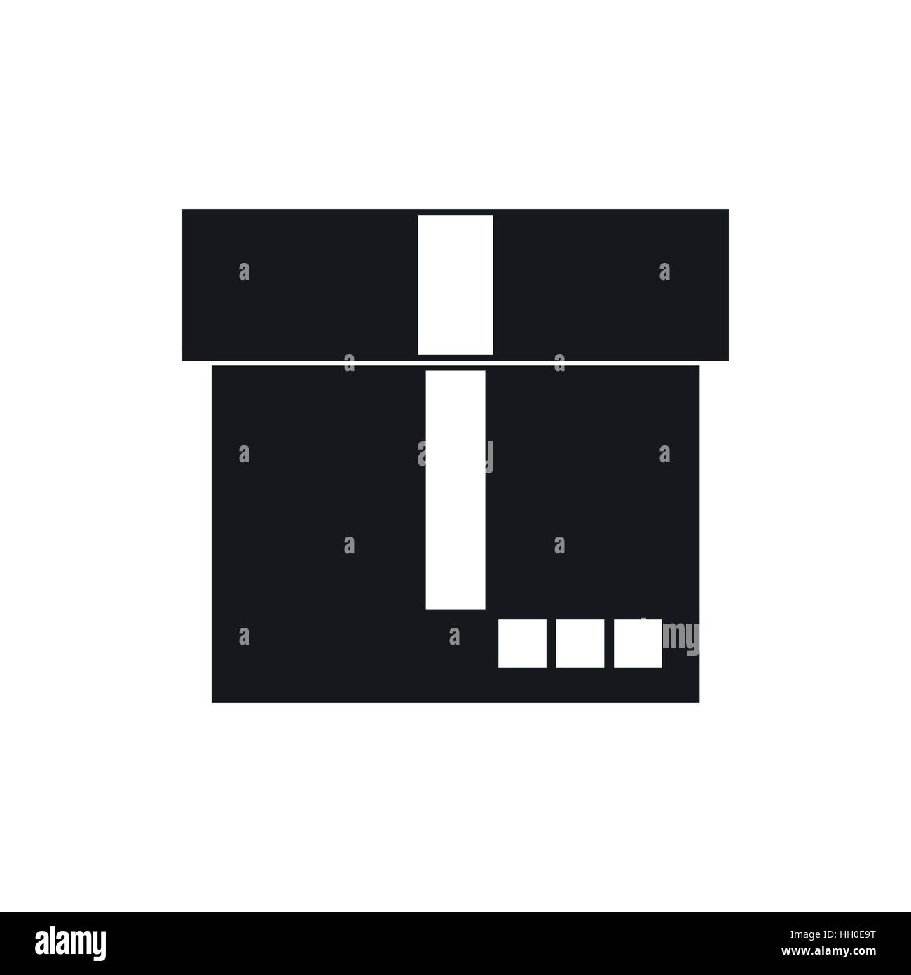 Box icon, simple style Stock Vector Image & Art - Alamy