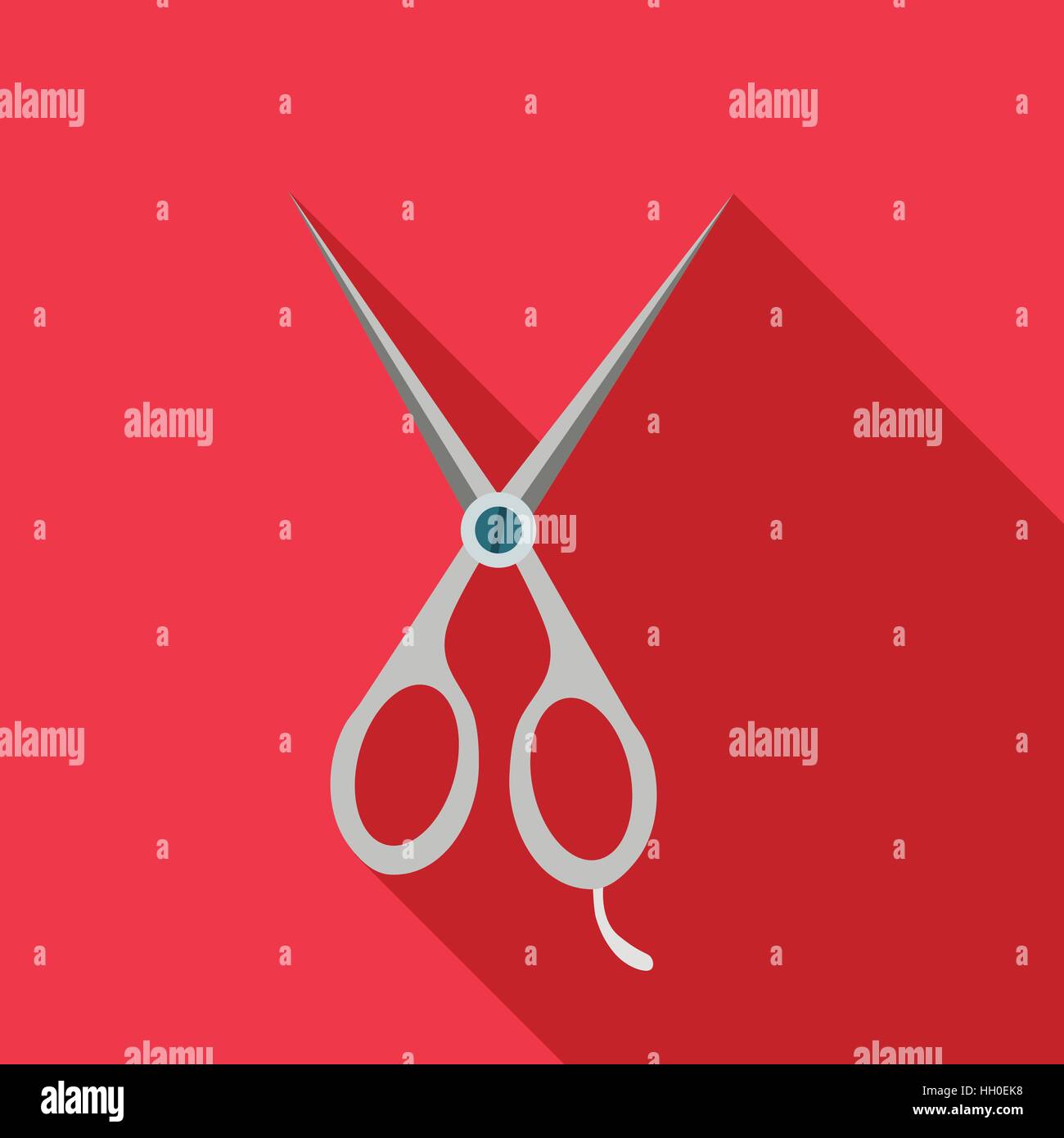 Steel scisors icon in flat style Stock Vector Image & Art - Alamy