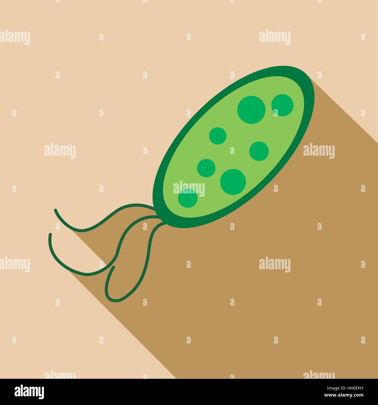 Bacteria or virus icon, flat style Stock Vector Image & Art - Alamy