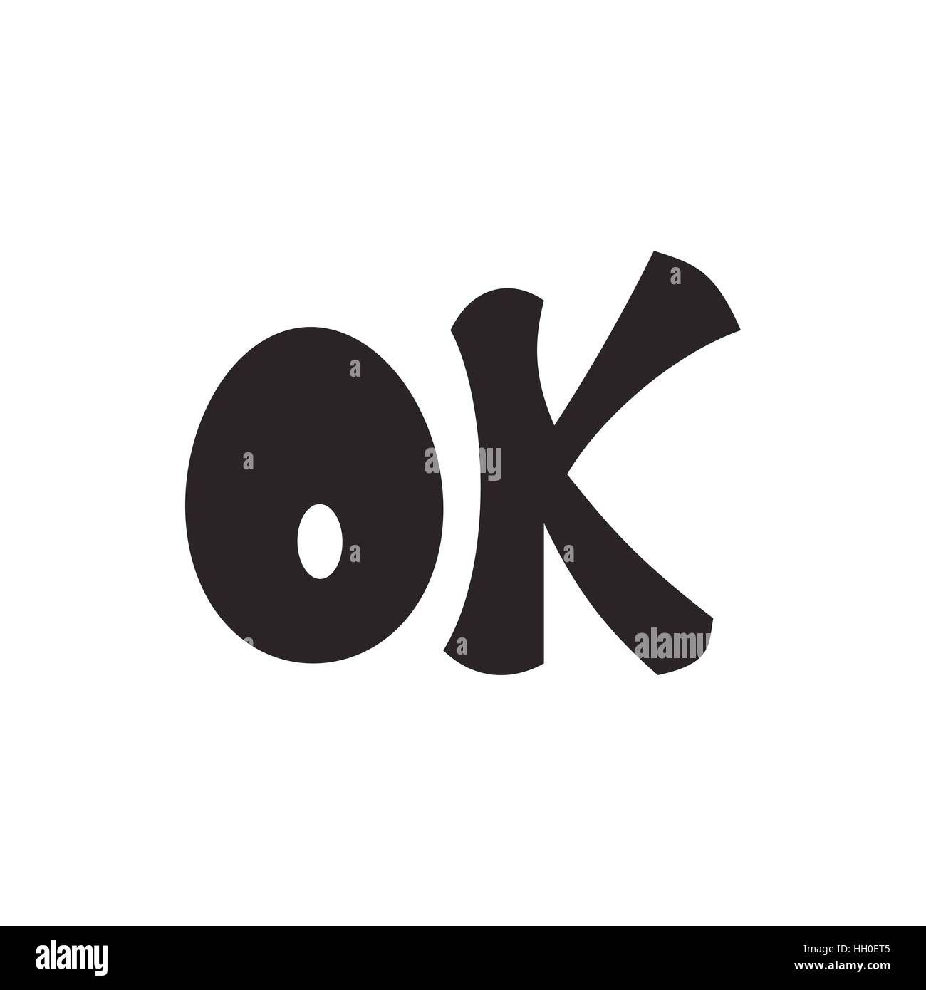 Word ok icon, simple style Stock Vector Image & Art - Alamy