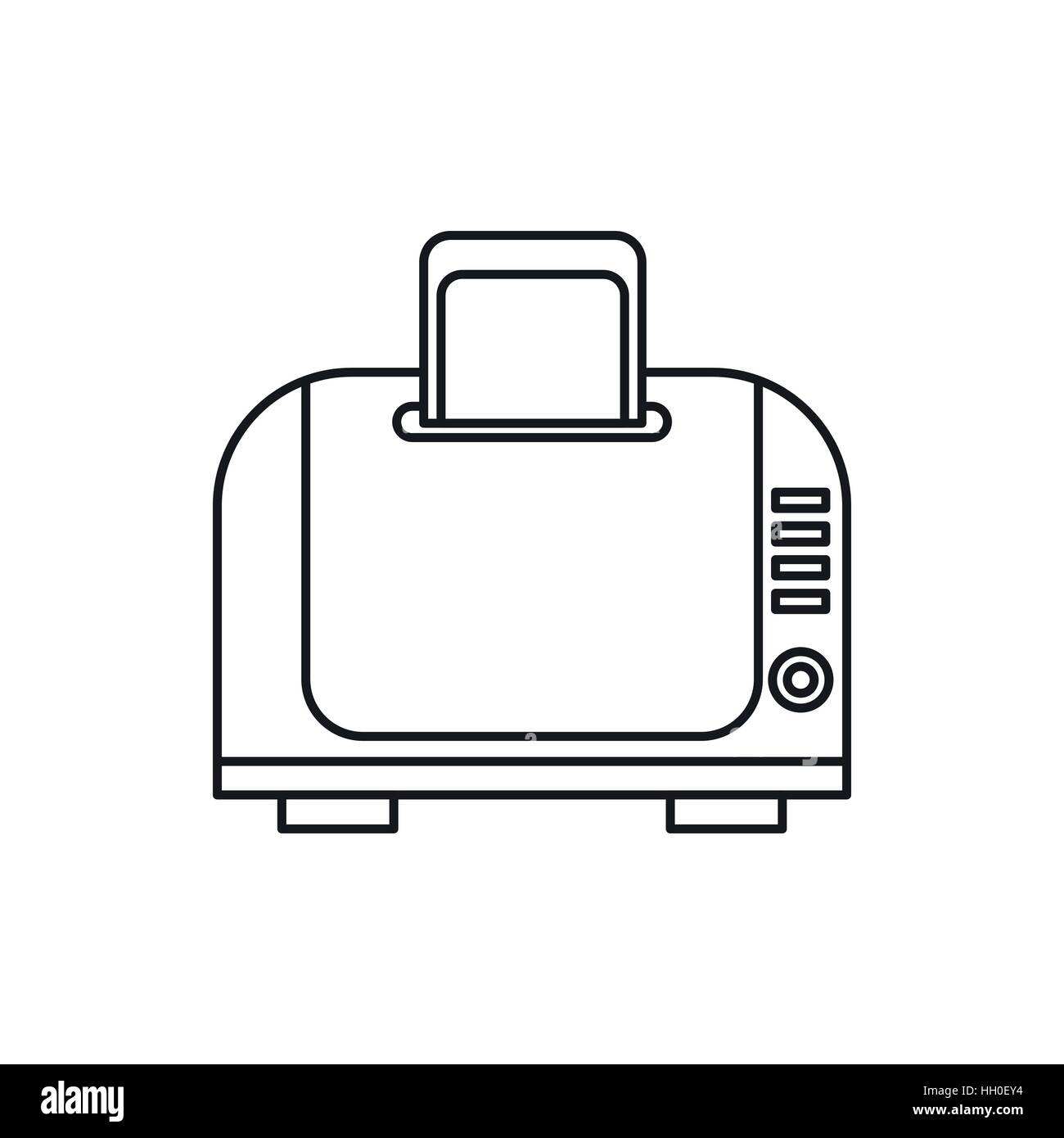 Toaster icon, outline style Stock Vector Image & Art - Alamy