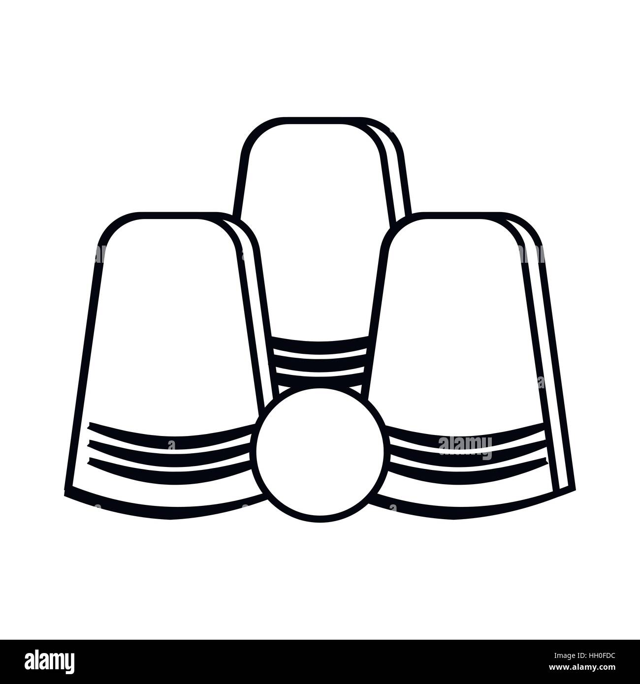 Focus of inverted glasses icon, outline style Stock Vector Image & Art ...