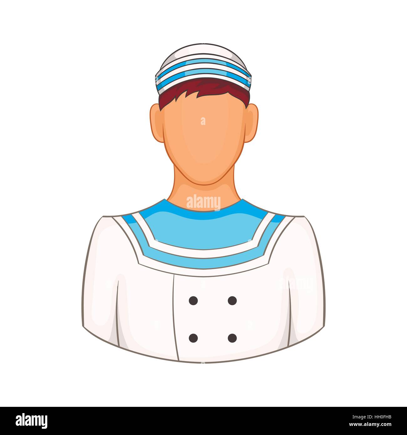 Sailor icon in cartoon style Stock Vector Image & Art - Alamy