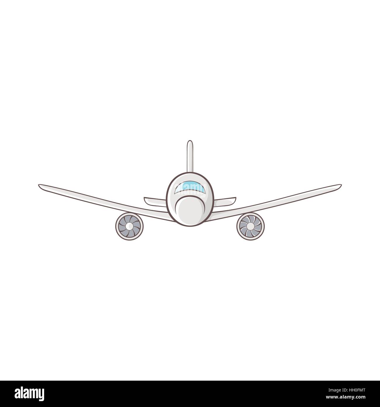 Cargo plane icon in cartoon style Stock Vector