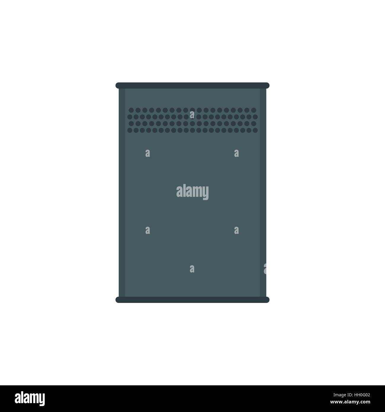 Aluminum trash can icon, flat style Stock Vector Image & Art - Alamy