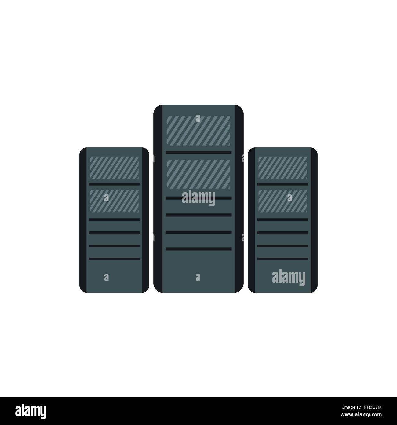 Computer system units icon, flat style Stock Vector Image & Art - Alamy