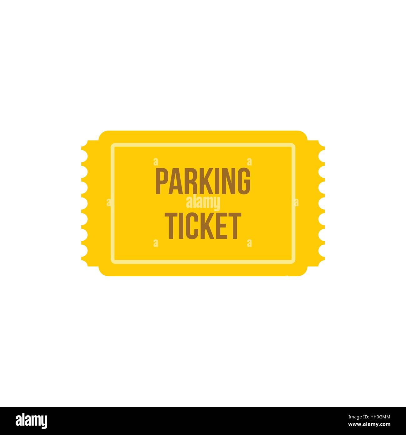 Parking ticket icon, flat style Stock Vector Image & Art - Alamy