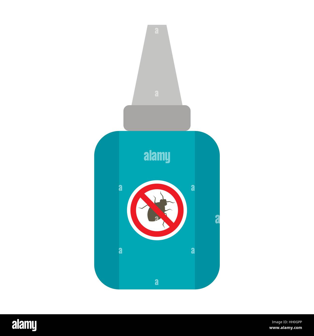 Medicine for protection pet from flea icon Stock Vector