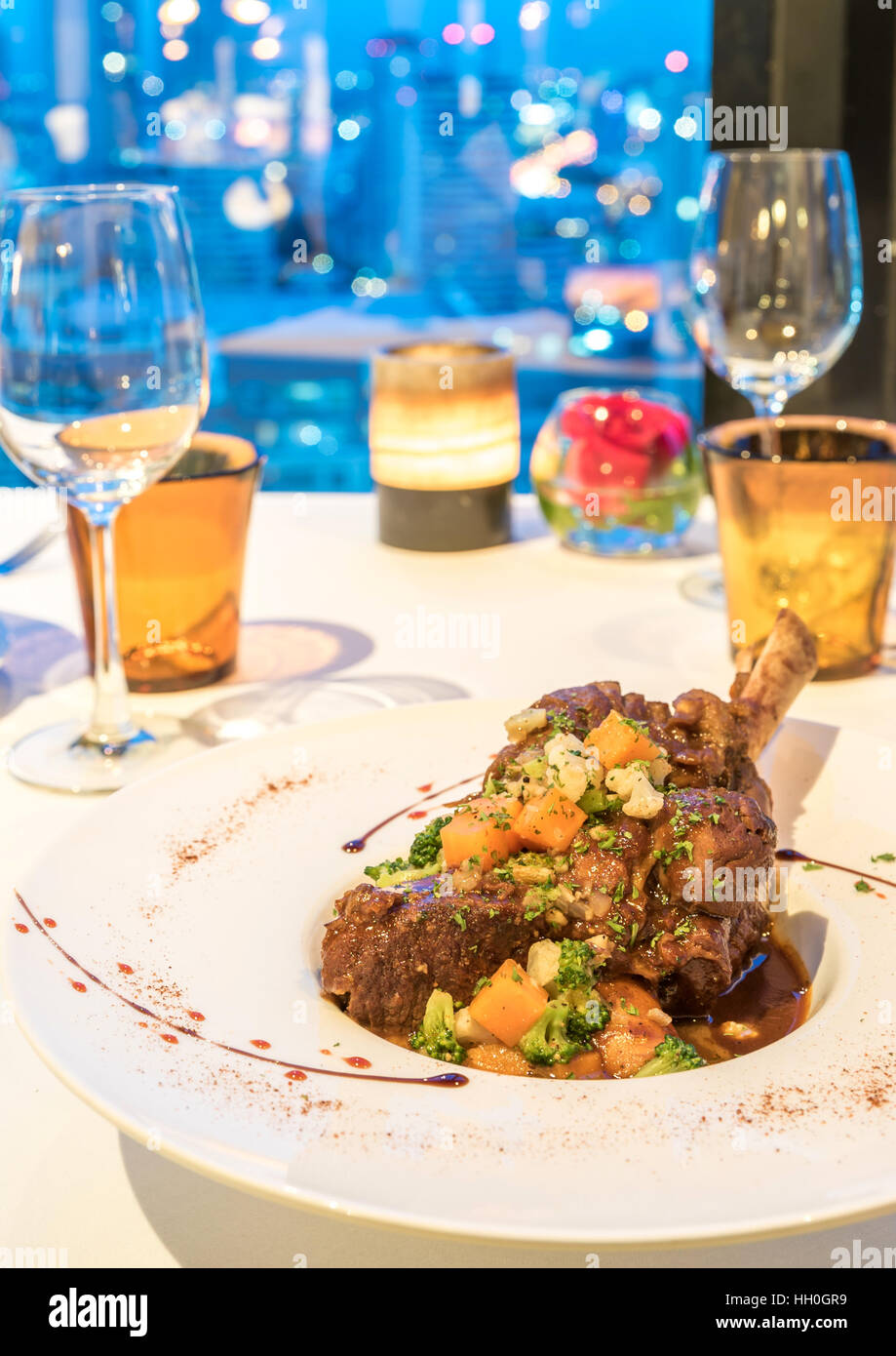 Slow cook lamb stew italian groumet cuisine Stock Photo Alamy