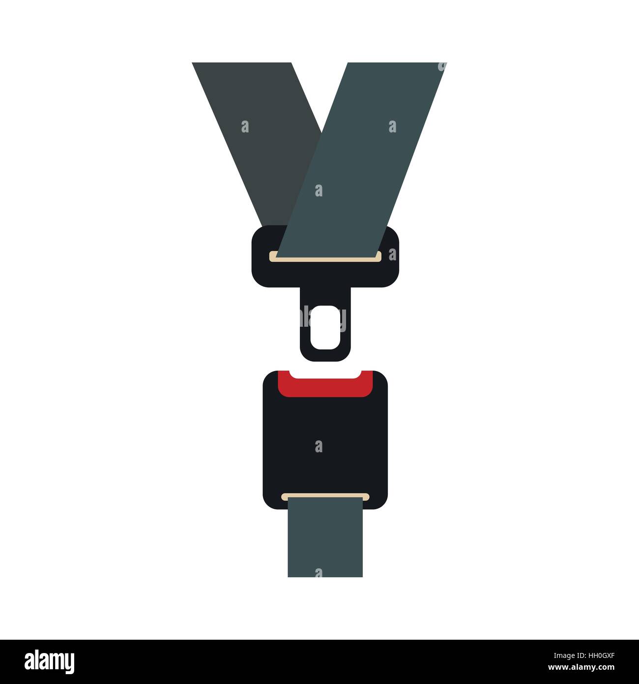 Safety belt icon in flat style Stock Vector Image & Art Alamy