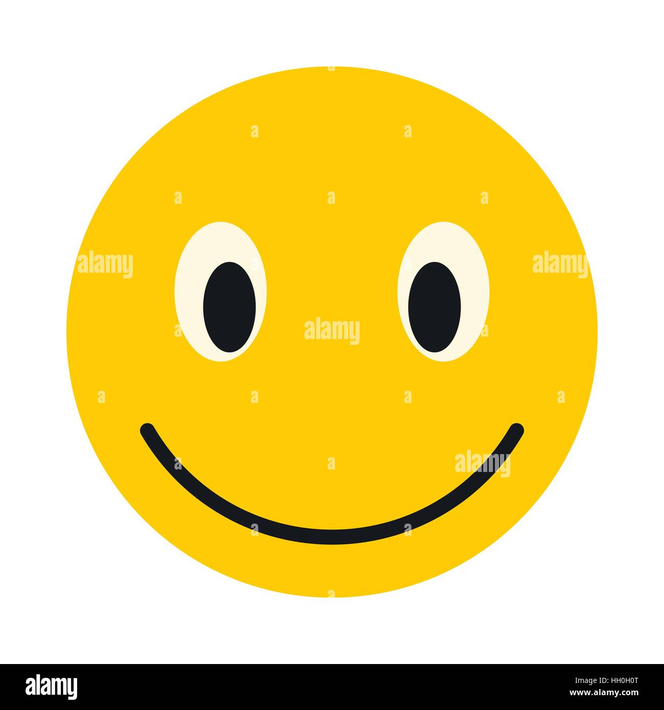 Smiley face icon, flat style Stock Vector Image & Art - Alamy