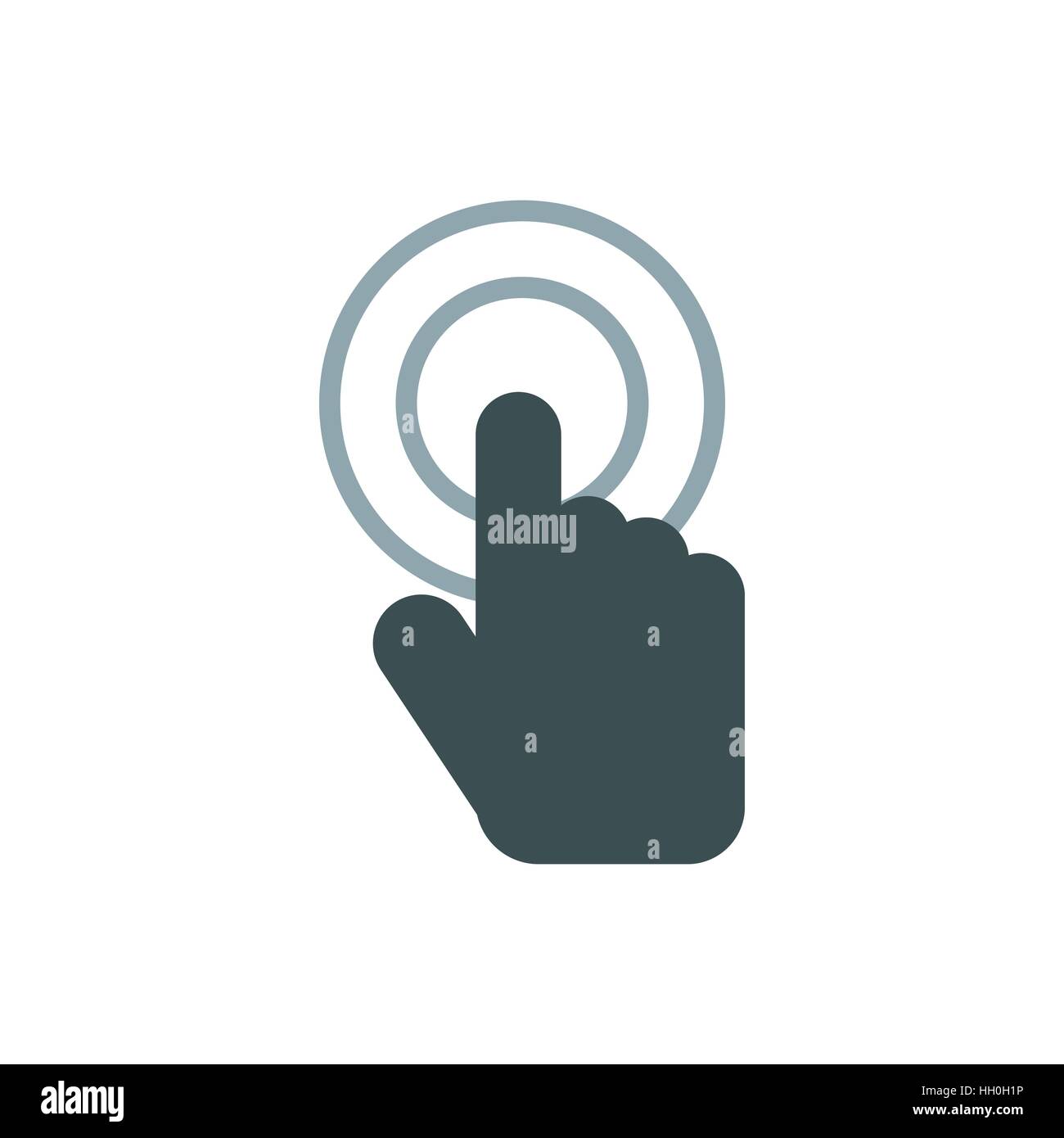 Cursor hand icon, flat style Stock Vector Image & Art - Alamy