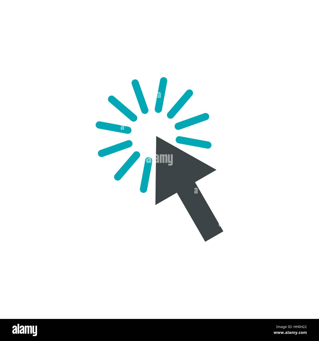 Cursor arrow icon, flat style Stock Vector Image & Art - Alamy