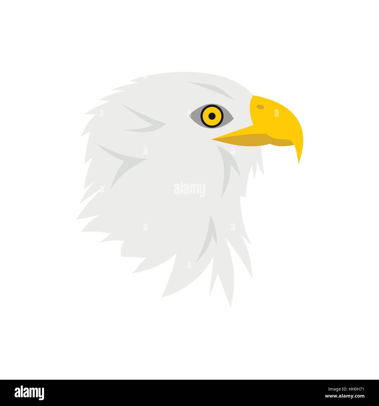 Bald eagle icon in flat style Stock Vector Image & Art - Alamy
