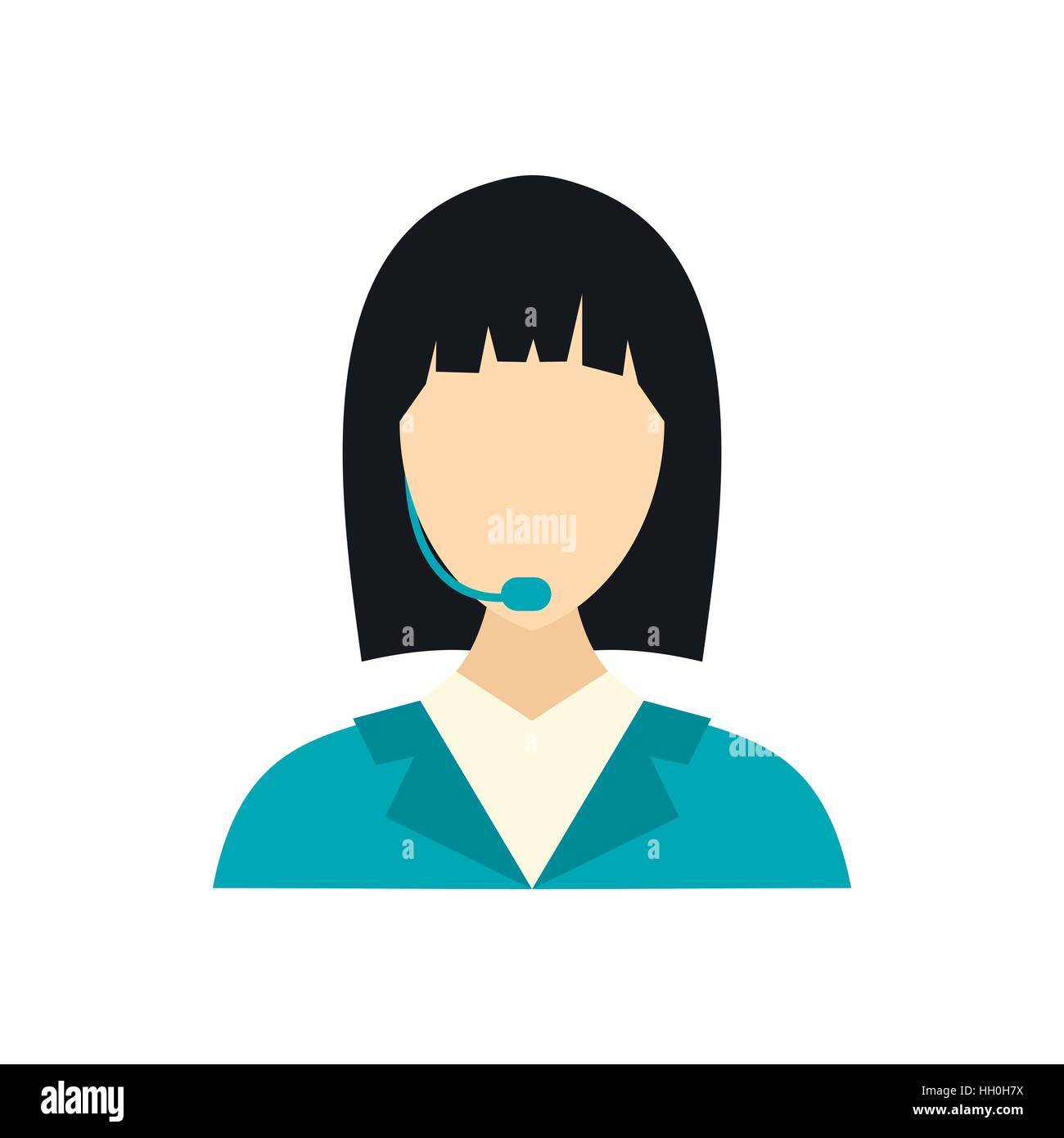 Dispatcher icon in flat style Stock Vector Image & Art - Alamy