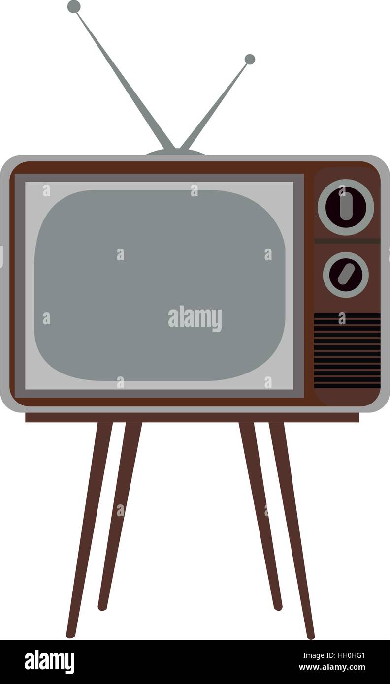 Isolated retro television Stock Vector Image & Art - Alamy