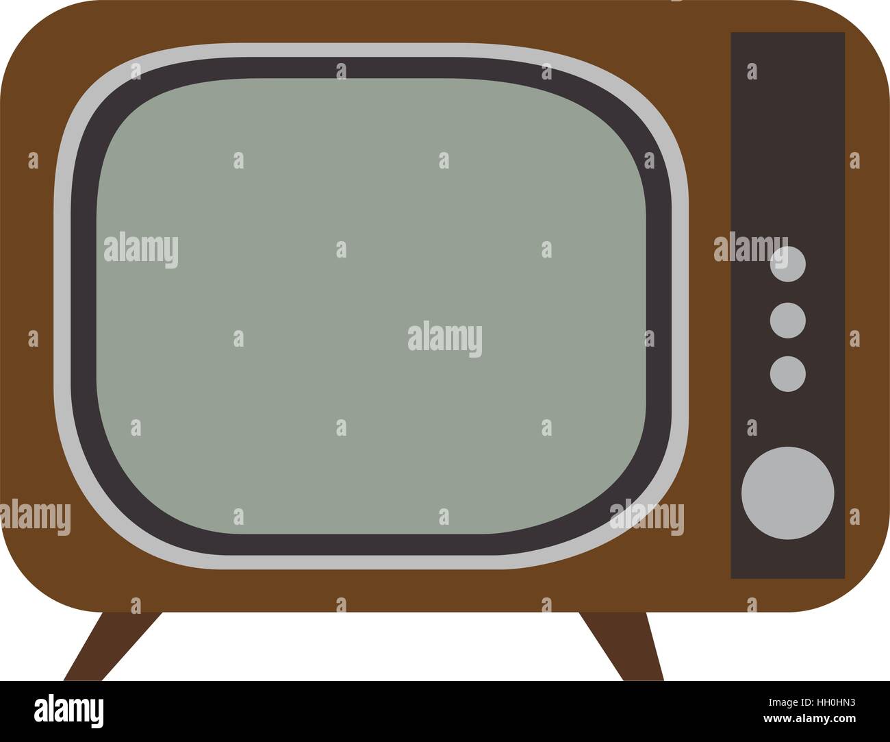 Isolated retro television Stock Vector Image & Art - Alamy