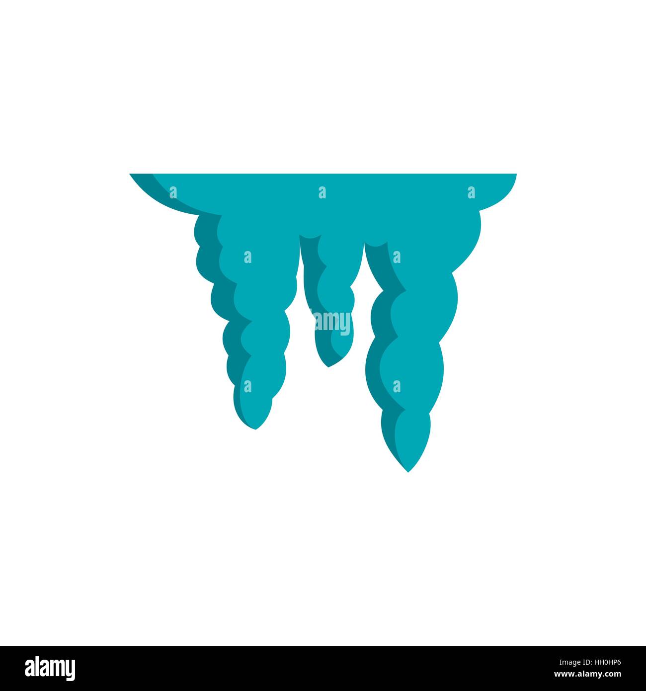 Icicles icon in flat style Stock Vector Image & Art Alamy